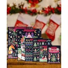 Qiqee 10PCS Christmas White Bags With Pink Polar Bear Design