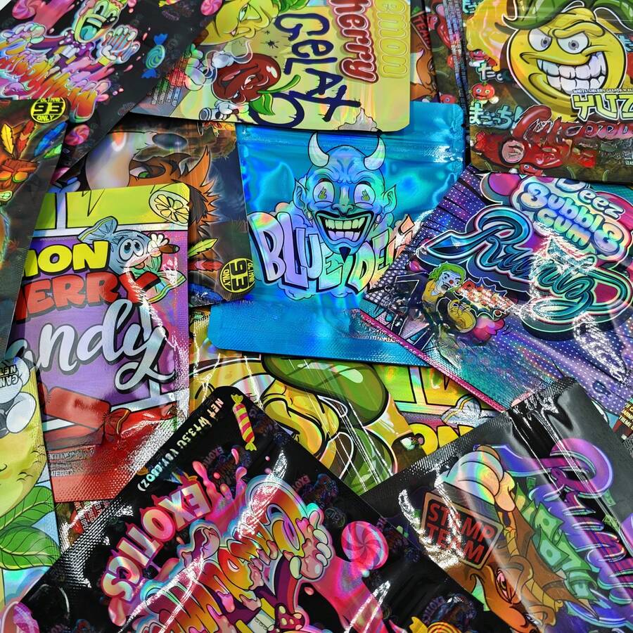 20/50pcs Reusable Polyester Film Zipper Storage Bags, Waterproof Odor-Proof Self-Sealing Bags, Packing Pouches, Organizer Bags