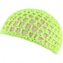 Women Soft Rayon Snood Hat Hair Net Crocheted Hair Net Mix Colorshalloween - 庫法淺綠色-2件 - 查看 12