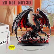 Acrylic Dragon Roar Sculpture - Desktop Decor Statue, Suitable For Home, Storefront Display, Party Decoration, Multipurpose, No Text Language - Ideal Gift For Christmas And More