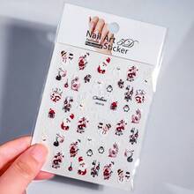 Miếng dán móng nghệ thuật Giáng sinh 2025 5D 1 miếng dán móng tay hình ông già Noel nổi hình cây thông Noel với pha lê 1 miếng dán móng tay hình gấu dễ thương hình kẹo que bông tuyết hình Giáng sinh dùng để trang trí móng tay ngày lễ - Nhiều màu - Xem 19