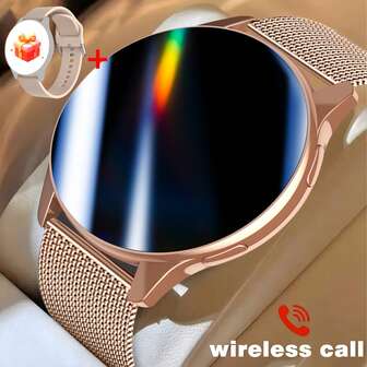 Smartwatch met draadloos bellen/kiezen, meerdere app-herinneringen, unisex, sporthorloge, informatiemeldingen, compatibel met iOS/Android