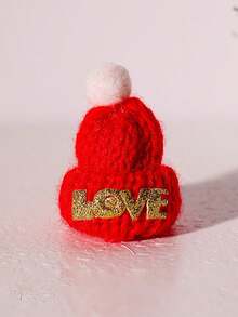 1pc Mini Christmas Hats And Scarves Small Doll Size Santa Hats ,Christmas Knit Doll Hats & Scarves Decor, Small Snowman & Mini Santa Hats For Dolls, Mini Xmas Ornaments Home Decor Christmas Decorations Room Decor Winter