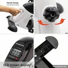 Under Desk Bike Pedal Exerciser Portable Home Exercise Bike Pedal Exerciser Foot Peddler Portable Leg Peddler Portable Cycle Bike Hands Arm Trainer