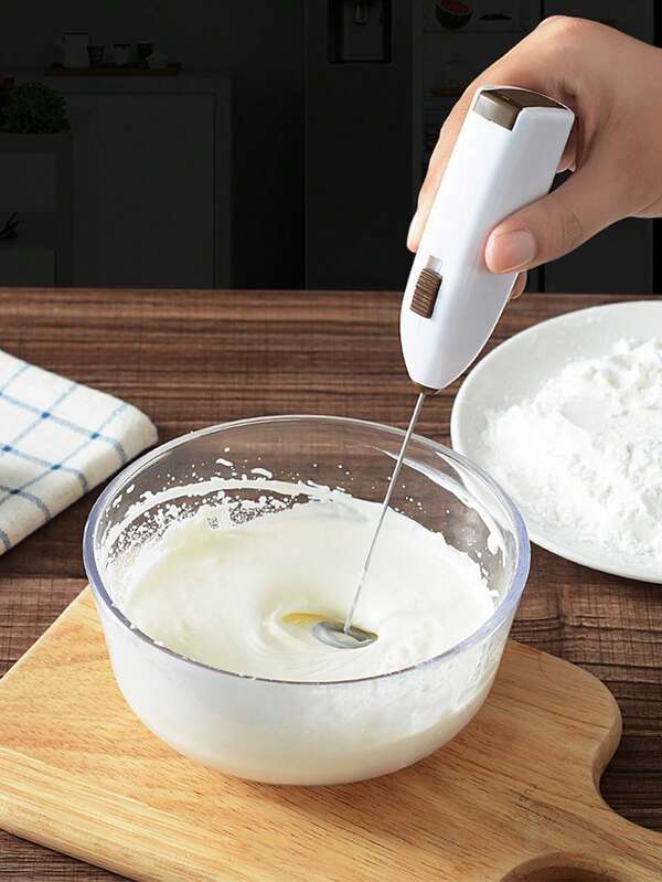 Batedor de ovos, espumador de leite, agitador de leite e café, misturador de bebidas portátil, adequado para ovos, café, latte, shakes de proteína e chocolate quente, fácil de limpar (pilhas não incluídas)