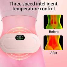 Menstrual Heating Pad Smart UterusWarmer Belt, Relief Waist Cramps VibratingAbdomina Wassager Uterus Warmer WaistMassager, Winter & New Year Gift, StockingFillers, Valentine's Day Gift - 粉色 - 查看 3