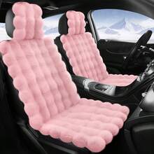 1pc Winter Car Seat Cushion, Warm Thick Plush Seat Cover For Single Seat - Multicolor - View 6