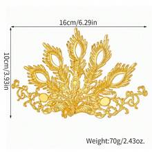 1 Stück Phönix Accessoire / Neues DIY Schmuckzubehör für Frauen, vintage Metallphönix durchbrochene Blumenplatte, handgemachtes Braut Hanfu Haarkrone Kopfschmuck Material