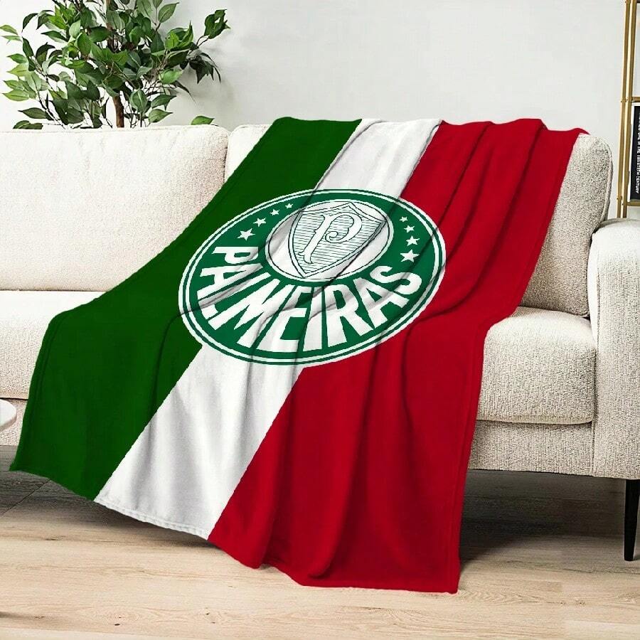 S-SE Fashion Warm Soft Plush Nap Blankets Sofa P-Palmeiras For Living Room Office Bedroom HomeBirthday Cool Gifts Flannel.Jpg - 白色 - 查看 1