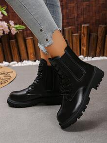 Women's Ankle Boots Are Fashionable, Casual And Comfortable, Suitable For Commuting And Leisure Occasions. - Black - View 5