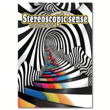 Deluxe 3D Illusion Coloring Book - Thick, Premium Paper, 22 Pages | Fun & Relaxing Art Activity | Perfect Gift For Birthdays & Holidays - Multicolor - View 11