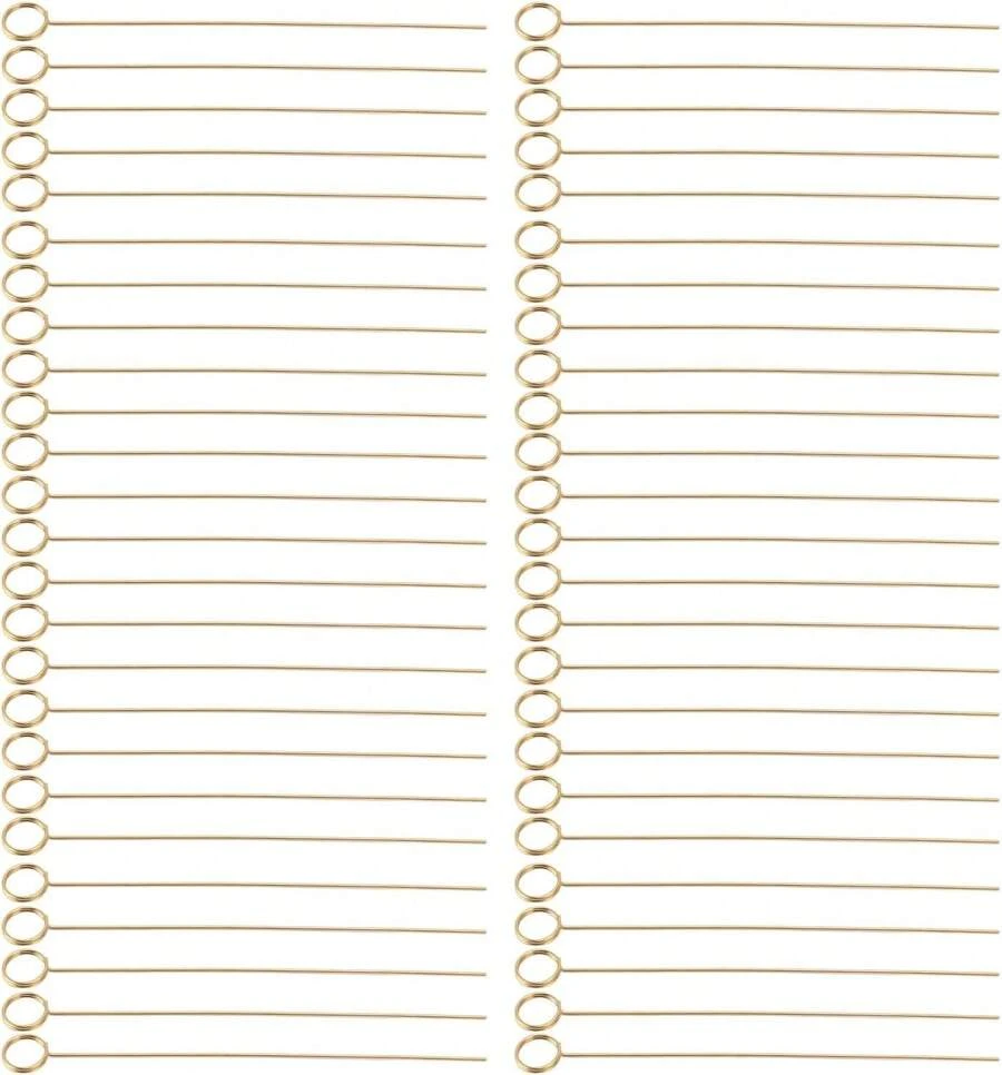 Portatarjetas de Metal Floral, 50 Piezas Clips de Selecciones Florales Arreglo Floral Reutilizable Porta Tarjetas de Dorado Porta Tarjetas Florales de Alambre Selección de - En forma de corazón - Ver 1