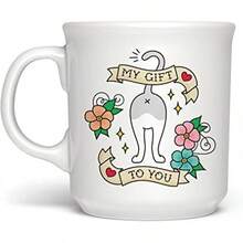 Genuine Fred SAY ANYTHING MUG, DRAGGIN, 16 Ounce Ceramic Mug, White, Dishwasher - 我給你的禮物 - 查看 7