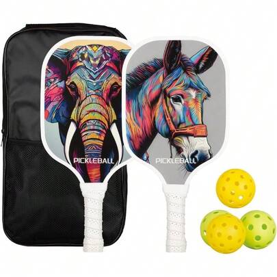 Pickleball Paddles - Professional Carbon Fiber Paddle With Honeycomb Core Pickleball Rackets - Lightweight Precision & Enhanced Shock Absorption For High Spin & Powerful Shots
