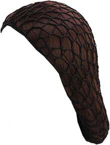 Women Soft Rayon Snood Hat Hair Net Crocheted Hair Net Mix Colorshalloween - Fw-12-黑色 - 查看 12