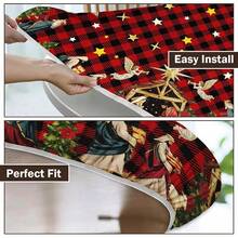 Water-Resistant Round Tablecloth With Elastic Edge For 40-44" Tables - Gift-nativity - View 3