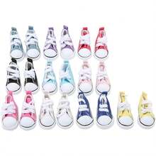 TendenciaZapatos de Lona para Muñecas, 10 Pares 1/6 para Niños Zapatos de Muñeca Articulados a la Moda con Parte Inferior de Goma Antideslizante y Alta Fuerza de FricciónCalidad premium - 1 - Ver 8
