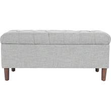 Home Decor | Tufted Ainsley Button Storage Ottoman Bench With Hinged Lid | Ottoman Bench With Storage For Living Room &