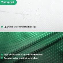 Waffle Weave Shower Curtain With Snap-In Fabric Liner Set, Hotel Style, Slub Textured Shower Curtain, 12 Metal Hooks Included, Waterproof & Washable Heavyweight Fabric, Green, 72" W X 72" H{"Color_name":"WaffleGreen","Size_name":"72\"Wx72\"L(Packof1)"} - 多色21 - 查看 3