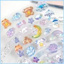 3D Acrylic Diamond Rhinestone Stickers, Cartoon Cute Decorative Stickers For Girls
