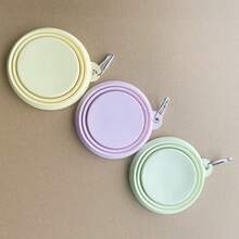 1PCS Pet Folding Bowl Outdoor Portable Dog Bowl Travel Dog Feeder Cat Dog Drinking Bowl Silicone Portable Pet Bowl