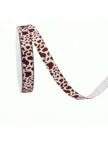 10mm X 5Yards Mixed Animal Print Ribbon - Zebra, Cow And Leopard Pattern, Suitable For DIY Bows And Gift Wrapping, Clothing Accessories - Multicolor - View 14