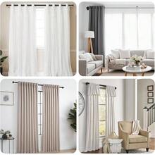 Barra Cortina, Cortinero de Ventana Ajustables, Con SoporteResistente y Fcil Instalar, Barras de Cortina Envolventes, Para Bao, Sala del Estar, Dormitori Negro, 28 - 48in - 28-48 pulgadas + Negro - Ver 3