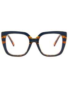 1 Pair Women's Multi-Color Classic Travel PC Frame Personalized Solid Color Street Style Retro Fashion Flat Glasses - Nhiều màu - Xem 3