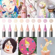 FS9/12 Colors Acrylic Marker Pens, Opaque Soft Tip, Blendable, For Art, Painting, Graffiti, Suitable For Christmas, Halloween