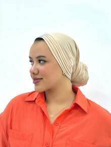 1 chiếc khăn trùm đầu turban 4 lớp màu trơn cổ điển dành cho nữ, kiểu dáng thanh lịch, dài thướt tha, chất liệu vải modal mềm mại, thoáng khí, chống trượt, thấm hút mồ hôi, phù hợp cho tập yoga hàng ngày, thể thao, hoạt động ngoài trời, đi biển, nghỉ lễ, du lịch. - Mũ ruy băng dài 4 lớp - Xem 14