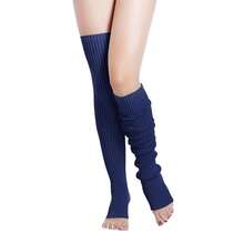 V28 Long Leg Warmer, Women's Men 80s Party Ribbed Knit Dance Sports{"Color_name":"Hole71-Navy"} - 多色9 - 查看 3
