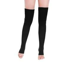V28 Long Leg Warmer, Women's Men 80s Party Ribbed Knit Dance Sports{"Color_name":"Hole71-2(Black+Bripurple)"} - Multicolor25 - View 4