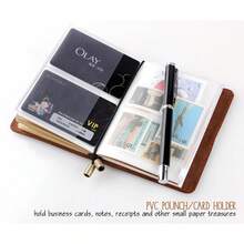Robrasim Cuaderno de viaje rellenable hecho a mano, para hombres y mujeres, perfecto para escribir, regalos, viajeros, tamaño pequeño de 13 x 10, color café - 1 - Ver 5