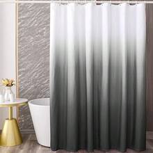 YI & ZE Black Ombre Shower Curtain Sets For Bathroom Accessories Fabric Polyester Waterproof Modern Shower Curtain Liner With 12 Hooks W36xL72{"Color_name":"Black","Size_name":"36\"Wx72\"L(Packof1)"} - 多色16 - 查看 1