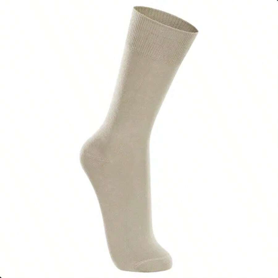 Kit 3 Pairs Of Lupo Cotton Sportwear Adult Long Ankle Socks - 米色 - 查看 1