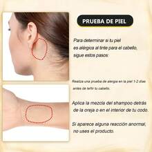 Shampoo 3 en 1 para Canas - Champú Colorante Negro con Ingredientes Herbales, 500ml, Fragancia de Romero para Adultos de Todos Tipos de Cabello - Negro - Ver 6