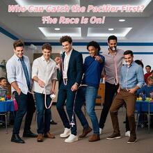 DYUBAIHUI 6 Sets Baby Shower Games Bridal Shower Games Funny Activities Funniest Baby Shower Game Ever Ice Breakers For Boy Or Girl Swing Bite Pacifier Race Pink - Hồng - Xem 3