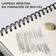 Bloc de Dibujo, Cuaderno de Bocetos, Peso de Hoja 160 g, 30 Hojas, Encuadernados en Lateral en Espiral, para Artistas Profesionales y Aficionados, Lápices de Colores, Bocetos, 21 * 14.8 - A5 - Ver 4