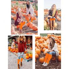 V28 Long Leg Warmer, Women's Men 80s Party Ribbed Knit Dance Sports{"Color_name":"Hole71-Orange"} - 多色19 - 查看 6