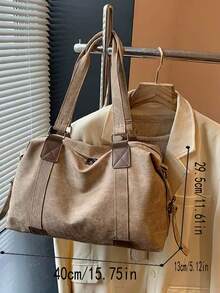 New Large Capacity Short Trip Travel Bag, Lightweight Outdoor Commute Shoulder Bag, Crossbody Bag, Handbag Tote For Women