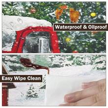 Water-Resistant Round Tablecloth With Elastic Edge For 40-44" Tables - 禮品紅卡車 - 查看 4