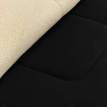 Sherpa Blanket With Blanket, Double Queen Bedroom, Thick Colors, 2.40cm X 2.20cm - màu đen - Xem 3