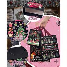 Qiqee 10PCS Christmas White Bags With Pink Polar Bear Design