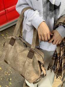 New Large Capacity Short Trip Travel Bag, Lightweight Outdoor Commute Shoulder Bag, Crossbody Bag, Handbag Tote For Women