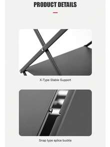 3-Tier Outdoor Folding Storage Rack, Portable Tabletop Organizer Shelf For Picnic, BBQ