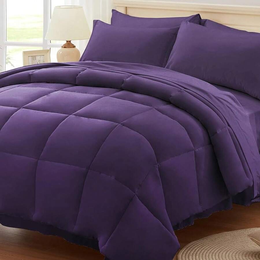 Kids Bedding Accessories - 深紫色網格 - 查看 1