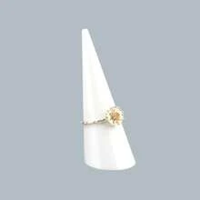 1 pieza/3 piezas Soporte de exhibición de anillos en forma de cono de acrílico, soporte para joyas, accesorio de exhibición de anillos - soporte de exhibición del anillo - Ver 3