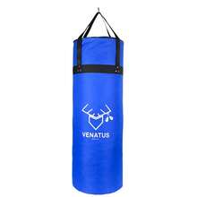 Costal de Box 90 cm Venatus Reforzado Vacío para Entrenamiento Profesional - Azul - Ver 5