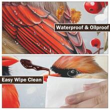 Water-Resistant Round Tablecloth With Elastic Edge For 40-44" Tables - Gift-bird 2 - View 8