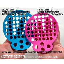 Dispositivo de ejercicio manual, extensor de dedos, entrenador de fuerza de agarre. Hecho de material de silicona de alta calidad. Herramienta de equipo de fitness. Diferentes niveles de resistencia de fortalecedores de agarre manual y redes de ejercicio manual. Red de estiramiento profesional para guitarristas. Equipo de fitness, alivio del estrés, agarre manual, equipo de fitness, ejercicio en casa, regalos de Navidad, Acción de Gracias